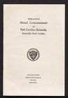 Program of the Sixty-Second Annual Commencement of East Carolina University